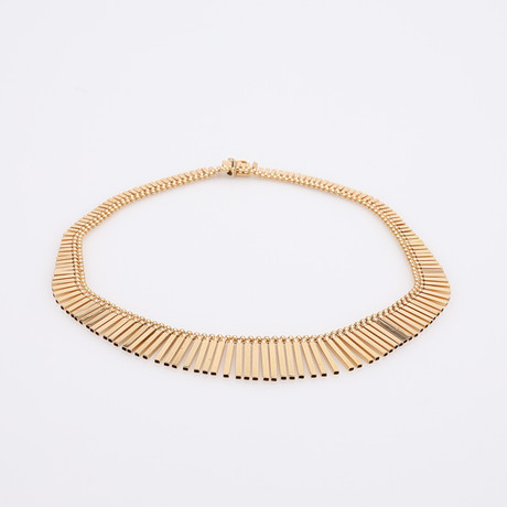 COLLIER, FANTASILÄNK, 18K GULD, VIKT CA 43,8 GRAM. på auktion hos Crafoord Auktioner Lund