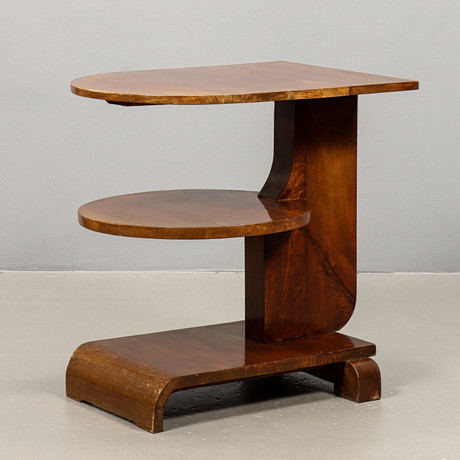 SIDOBORD Bonad björk, Funkis, 1930-tal. på auktion hos Karlstad Hammarö Auktionsverk