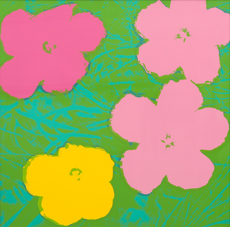 ANDY WARHOL. EFTER. "Flowers", Serigrafi, utgiven av Sunday B Morning. på auktion hos Crafoord Auktioner Malmö
