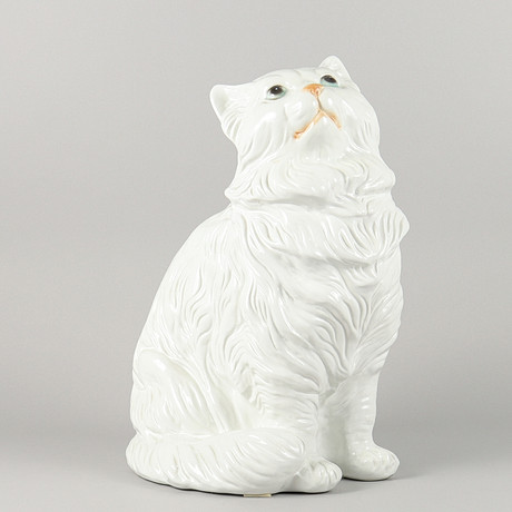 ROSA LJUNG. CATS, 4 pieces Porcelain, 1900s. Ceramics & Porcelain