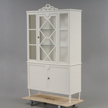 SCHRANK mit Vitrine, 2-teilig, Kiefer, IKEA. Möbel - Schränke & Regale