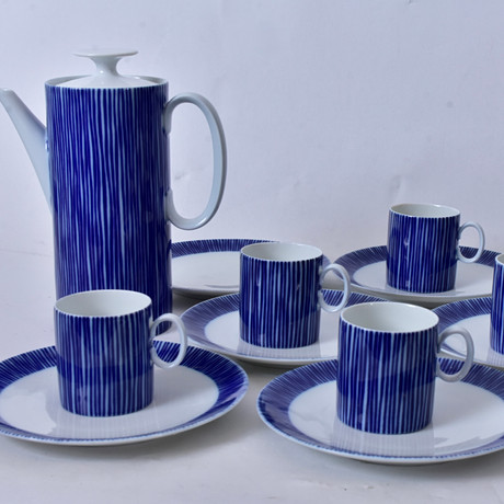 KAFFEESET, 17-teilig, Porzellan, Thomas Deutschland, 1960er/70er Jahre. Keramik & Porzellan - Europäisch