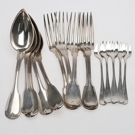 CHRISTOFLE. Diverse bestick, nysilver.