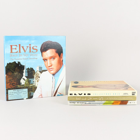 VINYLBOXAR 4 stycken Elvis Presley.