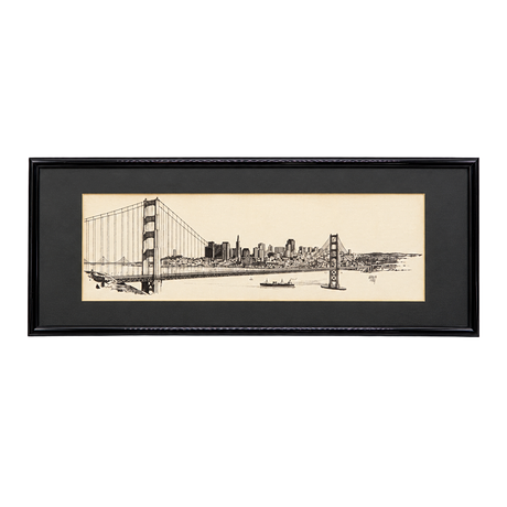 BERNARD BUFFET. New York skyline, After. Signed and dated -58 in