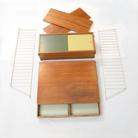 GOLVSTRINGHYLLA, 1950-1960-tal, teak, med …