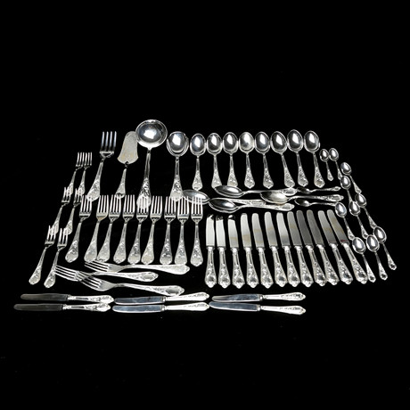 BESTICK 64 delar, Made in Italy, silverpla…