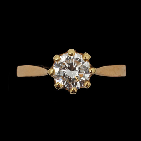 RING, 18k guld med diamant, 0,81 ct.