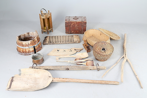 COLLECTION OF COMMON OBJECTS, 19th century. Swedish Folk Art - Other ...