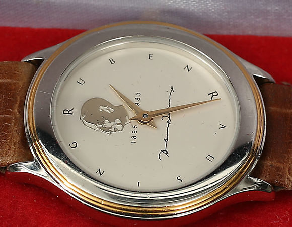 WRISTWATCH. Jubilee clock in memory of Ruben Rausing, 1895-1983, 17/6 ...