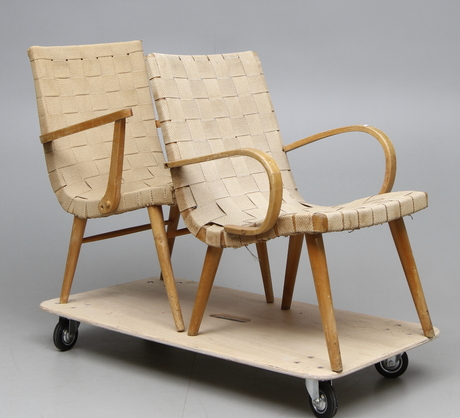 FÅTÖLJER, 2 st. 1940-tal.