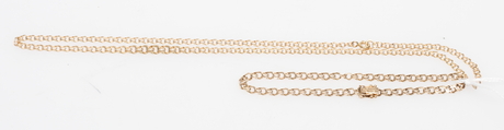 HALSBAND samt ARMBAND, 18k guld, vikt ca 10 gr.
