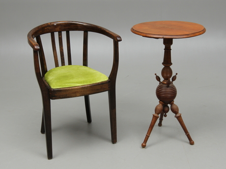 SKRIVBORDSSTOL, jugend, PELARBORD, omkring 1900.