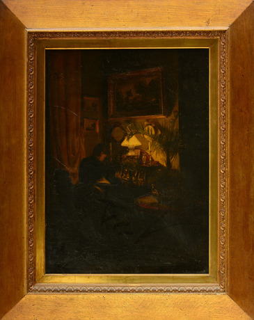 OKÄND KONSTNÄR, olja på duk, tidigt 1900-tal.