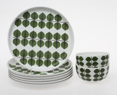 PARTI PORSLIN, 8 delar, Berså, Sitg Lindberg, Gustavsberg.