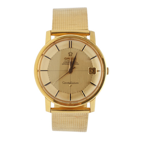 HERRARMBANDSUR, Omega Constellation, 18k guld, 102 gram brutto.