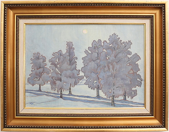 Unknown artist, oil on canvas, monogram signed and dated 1928. Art ...