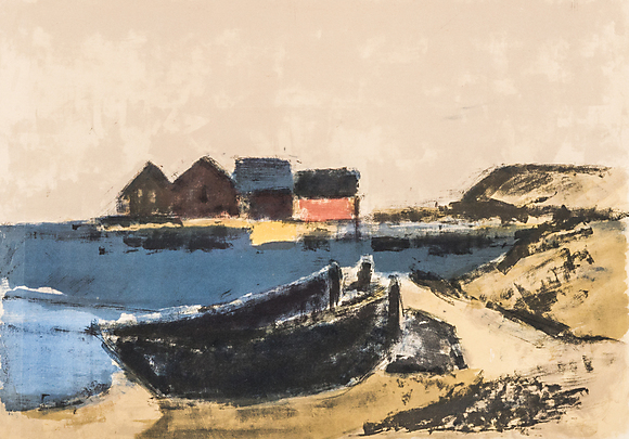 GUSTAV RUDBERG. Motif from Ven, color lithograph, signed. Art ...