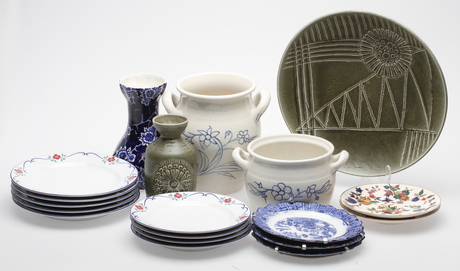 KERAMIKFÖREMÅL, 19 delar, Rörstrand.