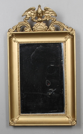 SPEGELLAMPETT, bronserad, 1800 tal.