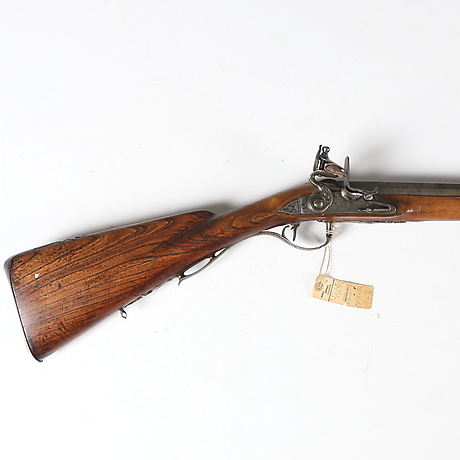 FLINTLOCK RIFLE, Peter Rundberg (1718 - 1780), Jönköping, recoiler, cal ...