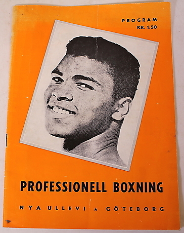 MOHAMMAD ALI, programme, Professional boxing, Nya Ullevi, Sunday 15 ...