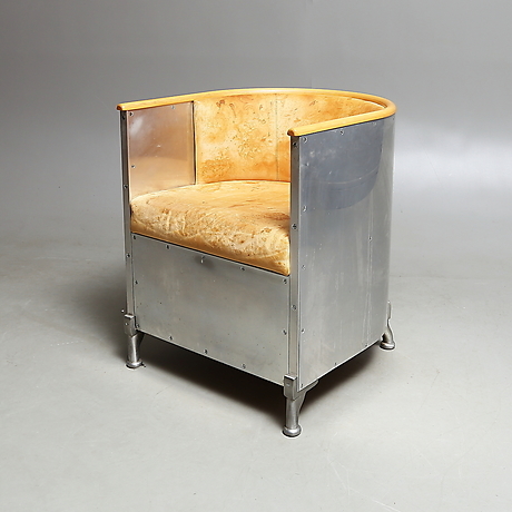 FÅTÖLJ, "Aluminiumfåtöljen", Mats Theselius, Källemo, formgiven 1990 ...