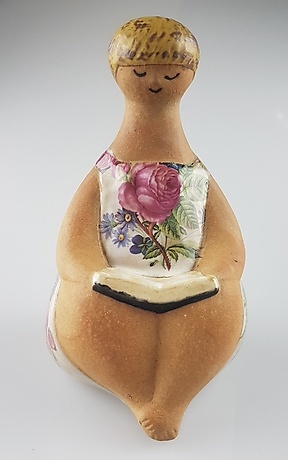 Lisa Larson ◇ ROSA Cromotryck LISA LARSON, a 'Rosa' stoneware figurine from Gustavberg