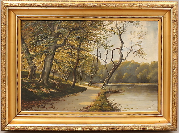 Unknown artist, oil on canvas, signed. Art - Paintings - Auctionet