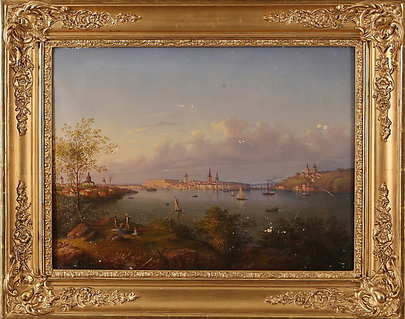 CARL ABRAHAM ROTHSTÉN. Attributed to. Stockholm's entrance, view ...