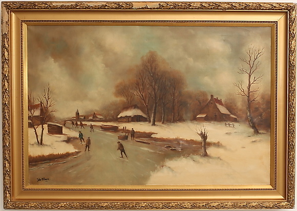 Unknown artist, oil on canvas, signed. Art - Paintings - Auctionet