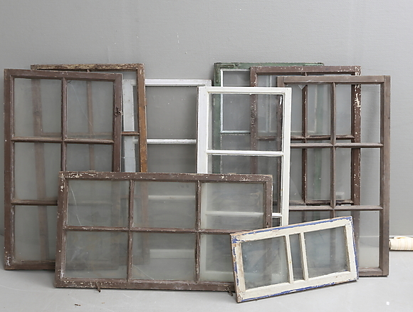 WINDOWS, 9 pcs., around 1900. Furniture - Other - Auctionet