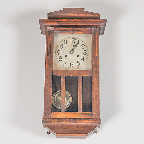 WALL CLOCK, oak, first half of the 20th century. Clocks & Watches ...