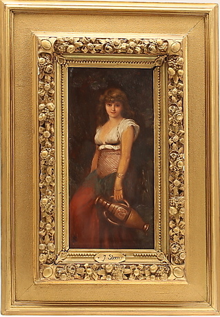Unknown artist, oil on Board signed JS. Art - Paintings - Auctionet