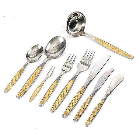 CUTLERY PARTS, 80 pieces, stainless steel, 