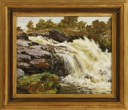 JOHAN BLADH. Forsmotif, oil on canvas, signed and dated 1936. Art ...