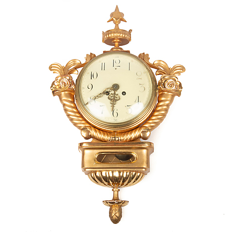 WALL PENDULUM, gilt, rococo style. Clocks & Watches - Wall Clocks ...