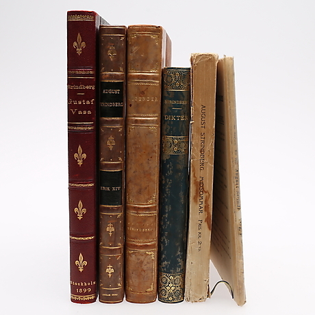 SIX WORKS OF AUGUST STRINDBERG IN ORIGINAL EDITIONS. Books, Maps ...
