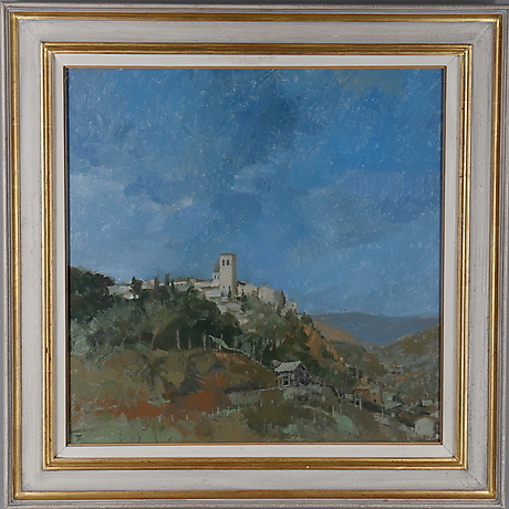 TOM COATES (BRITISH B.1941). Olja på duk, 