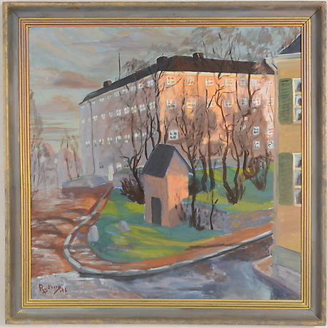 ANDERS RYDBERG. Olja på pannå. Konst - Måleri - Auctionet