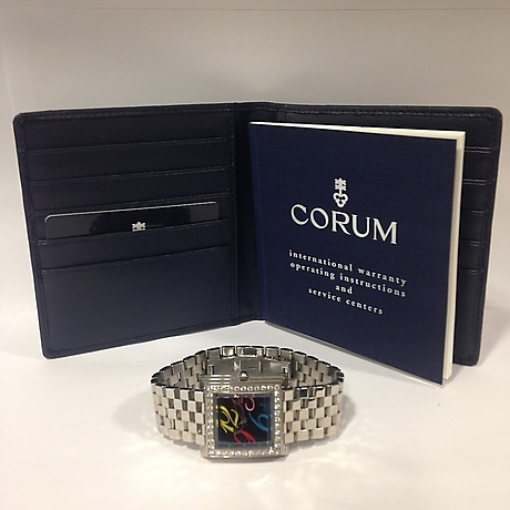 DIAMOND CORUM PYRAMID WATCH. Clocks & Watches - Wristwatches - Auctionet
