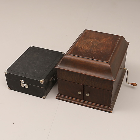 CRANK GRAHAM PHONES, 2 pieces, marked Polydor and His Masters Voice ...