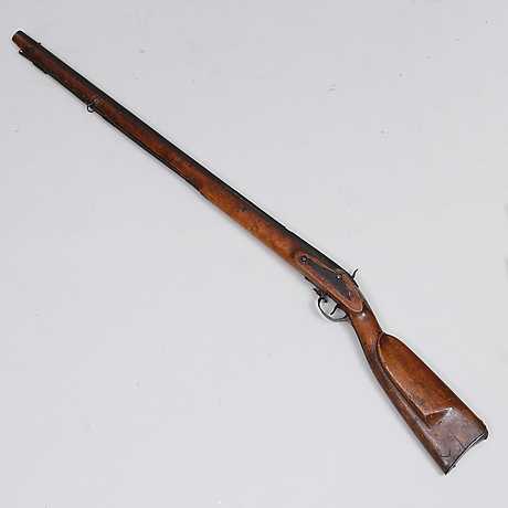 BLOCK RIFLE, modified from flint lock, 18th/19th century. Weapons ...