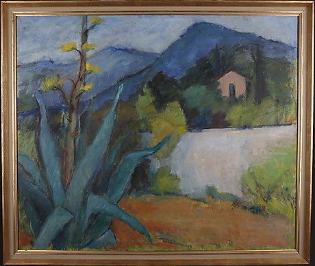 ATTRIBUTED TO ELSA SELANDER. Large oil on canvas. Art - Paintings ...