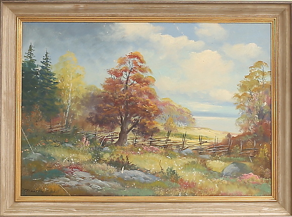 Unknown artist, oil on canvas, signed. Art - Paintings - Auctionet