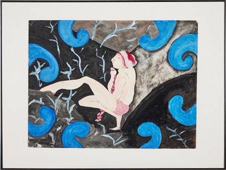 KAISA MELANTON. "Danserska", Gouache på papper, 1988.