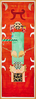 KAISA MELANTON. "Sermonimattan", skiss 1997, gouache på...