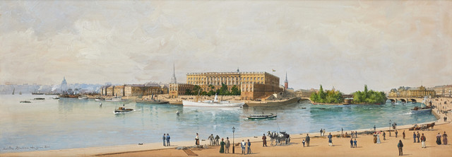 ANNA PALM DE ROSA. Utsikt mot Stockholms Slott.