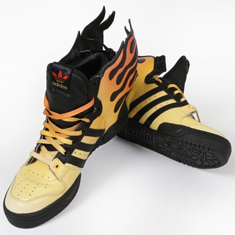 adidas×JEREMY SCOTT Flame pattern set up jeremy-scott-adidas-originals-