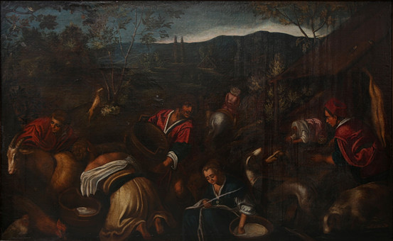 JACOPO BASSANO. Sus discípulos. Caza...